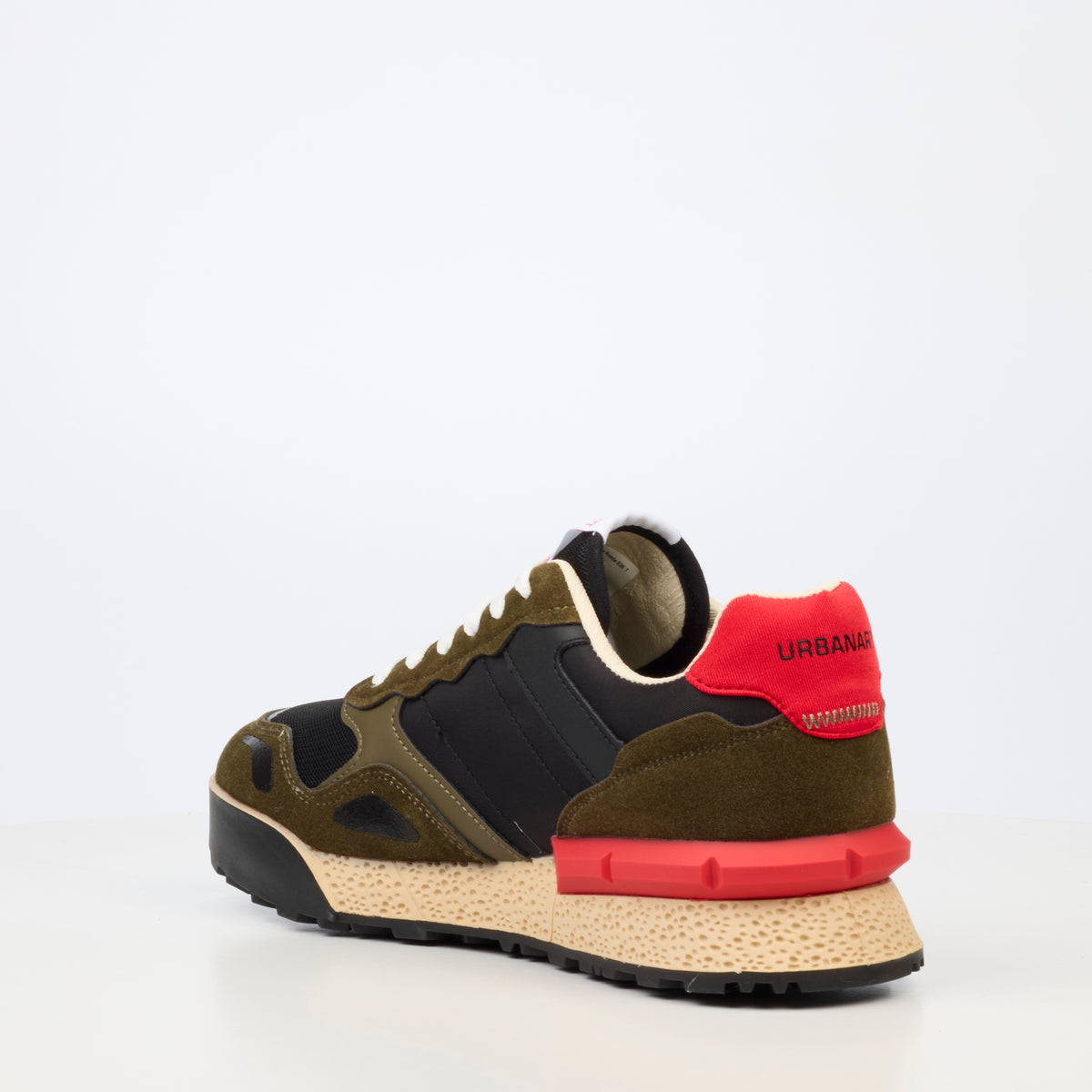 Urbanart Play 37 Nylon / Faux Suede Sneaker - Olive