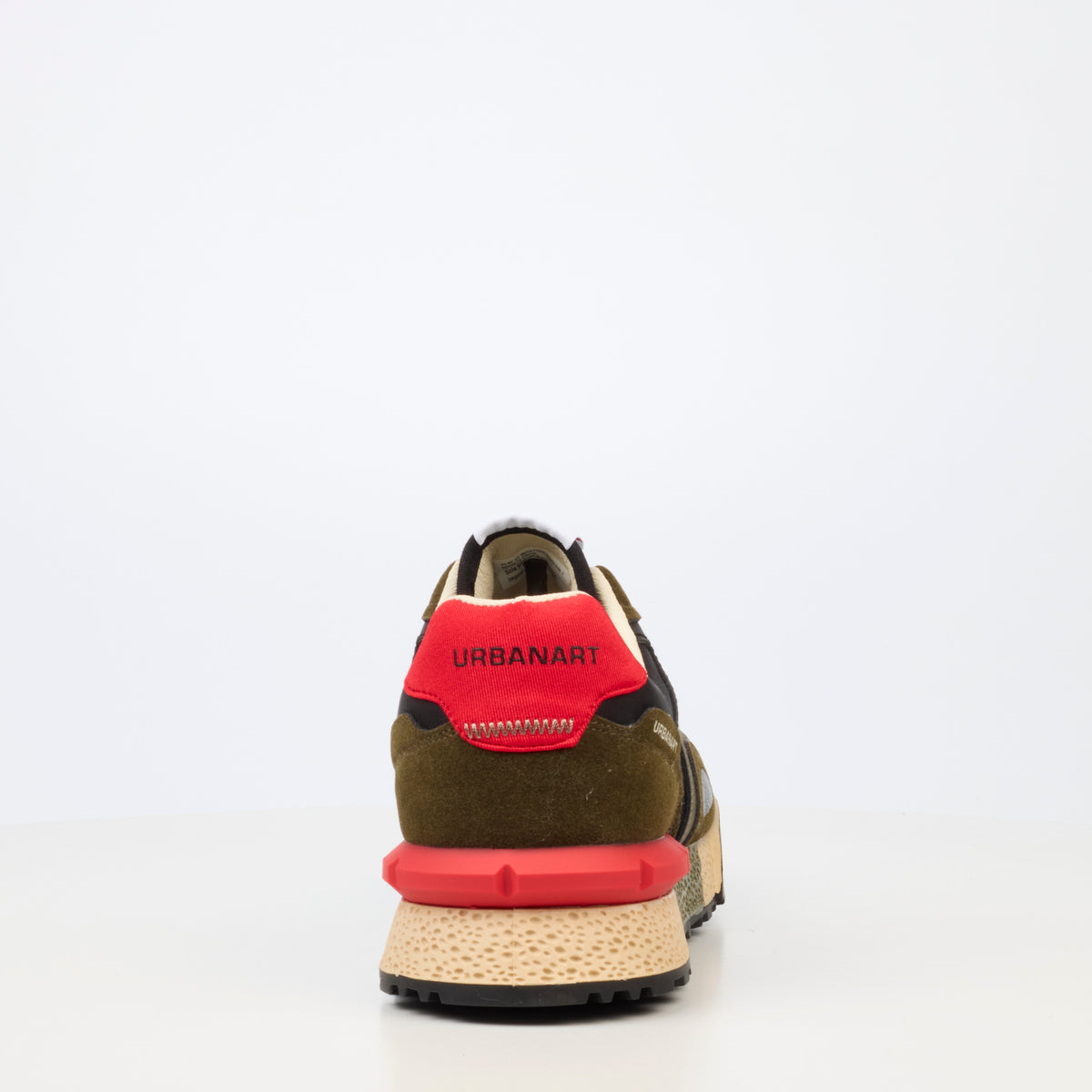 Urbanart Play 37 Nylon / Faux Suede Sneaker - Olive