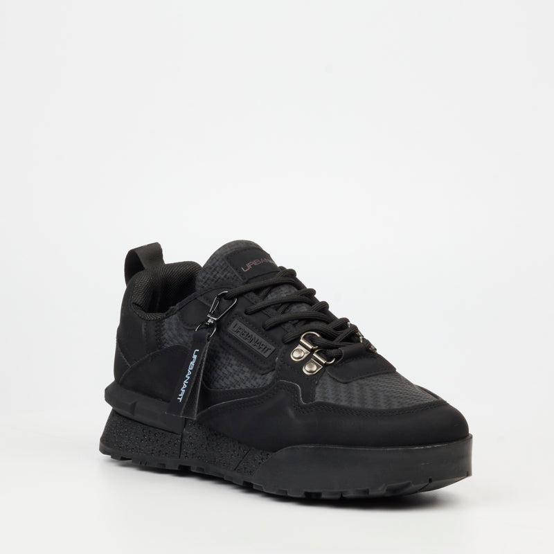 Urbanart Play 3 Faux Nubuck / Print Sneaker - Black