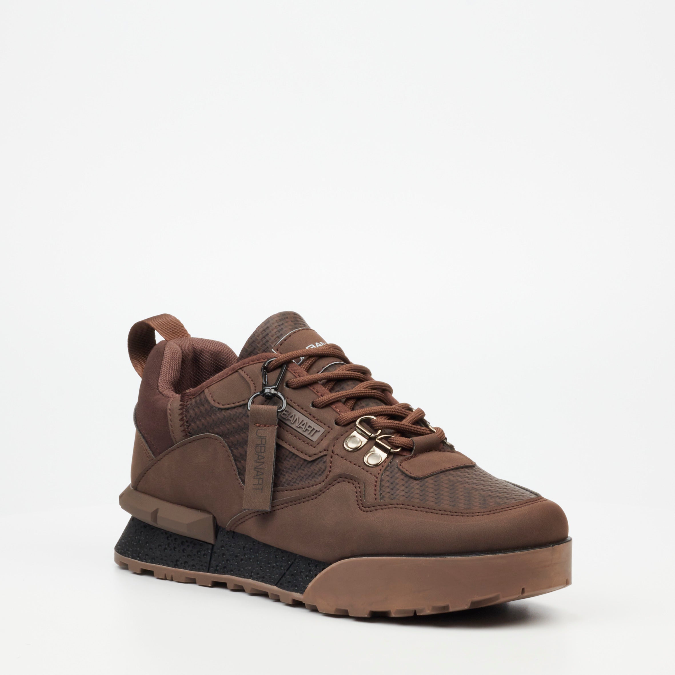 Urbanart Play 3 Faux Nubuck / Print Sneaker - Chocolate footwear Urbanart