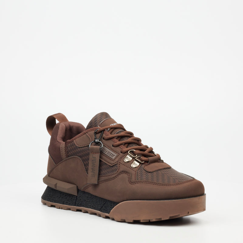 Urbanart Play 3 Faux Nubuck / Print Sneaker - Chocolate