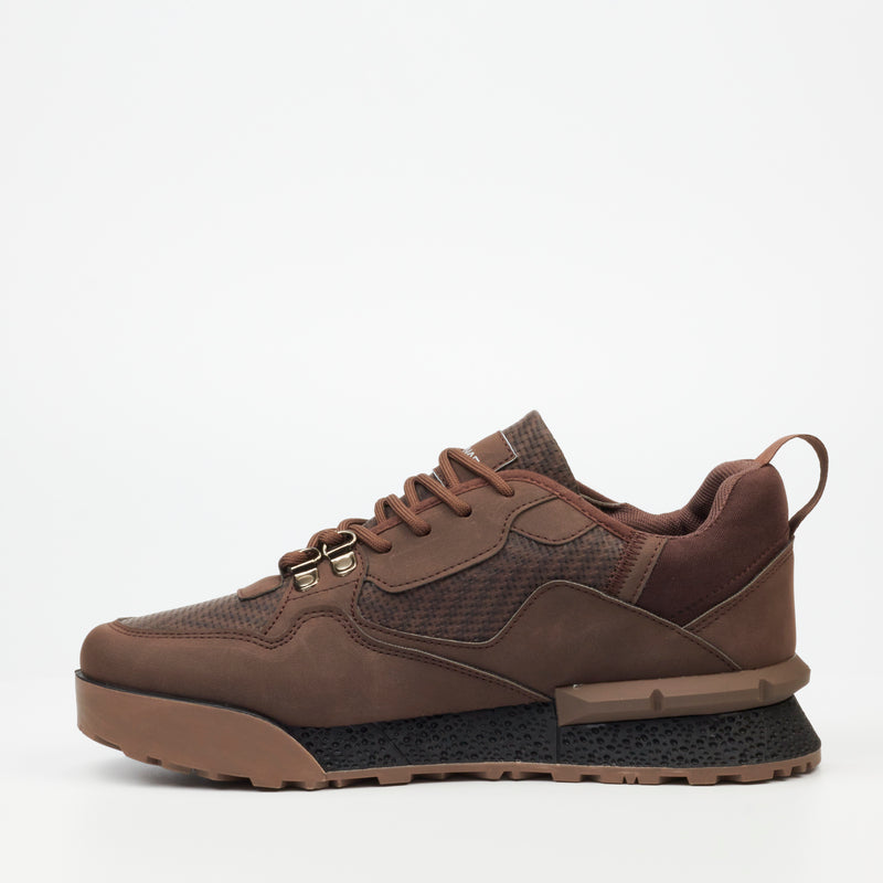 Urbanart Play 3 Faux Nubuck / Print Sneaker - Chocolate