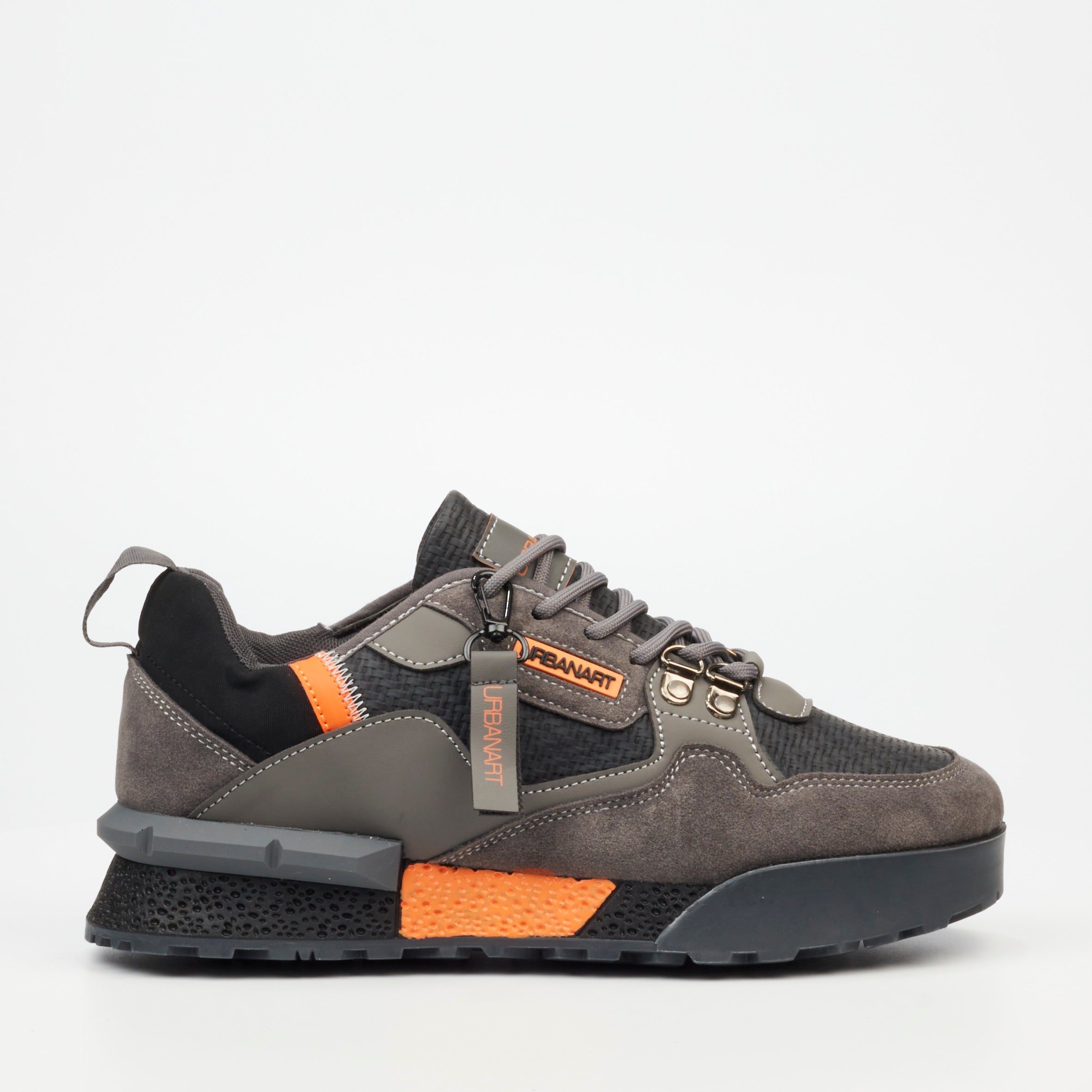 Urbanart Play 3 Faux Nubuck / Print Sneaker - Grey footwear Urbanart