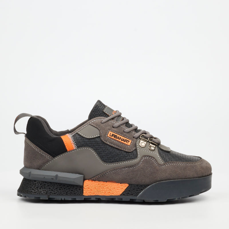 URbanart Play 3 Faux Nubuck / Print Sneaker - Grey footwear Urbanart