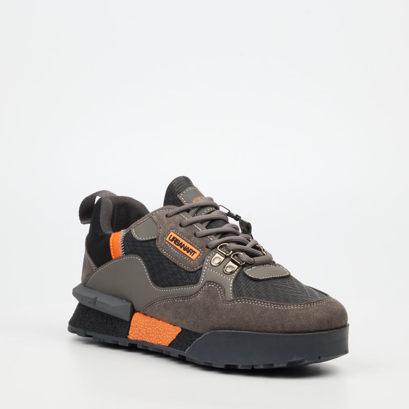 URbanart Play 3 Faux Nubuck / Print Sneaker - Grey footwear Urbanart