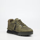 Urbanart Play 3 Faux Nubuck / Print Sneaker - Olive footwear Urbanart