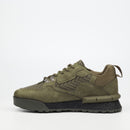 Urbanart Play 3 Faux Nubuck / Print Sneaker - Olive footwear Urbanart