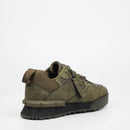 Urbanart Play 3 Faux Nubuck / Print Sneaker - Olive footwear Urbanart