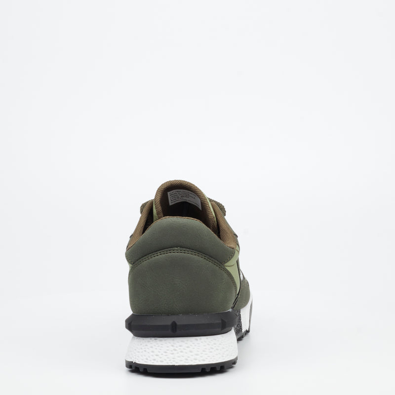 Urbanart Play 4 Mesh / Faux Suede Sneaker - Olive footwear Urbanart