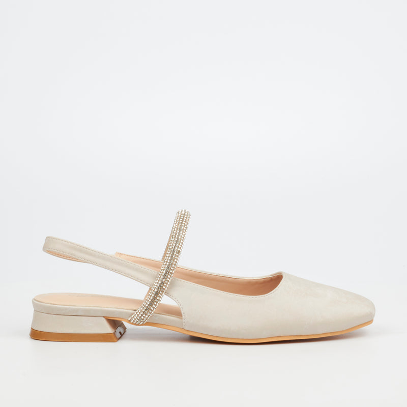 Miss Black Polie 1 Pump - Beige footwear Miss Black