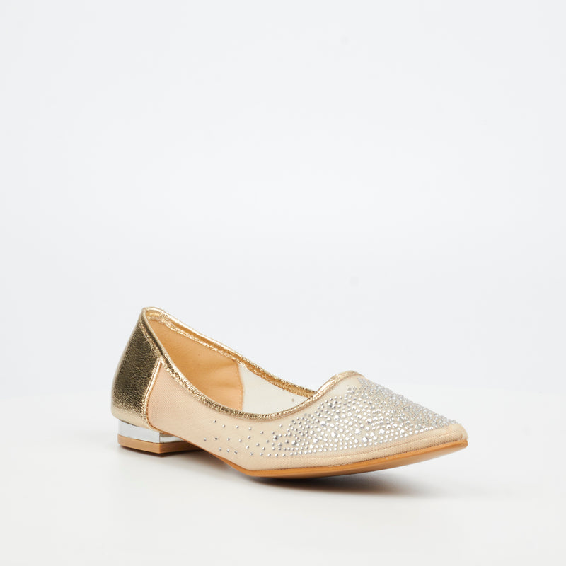 Miss Black Porter 1 Pump - Gold footwear Miss Black