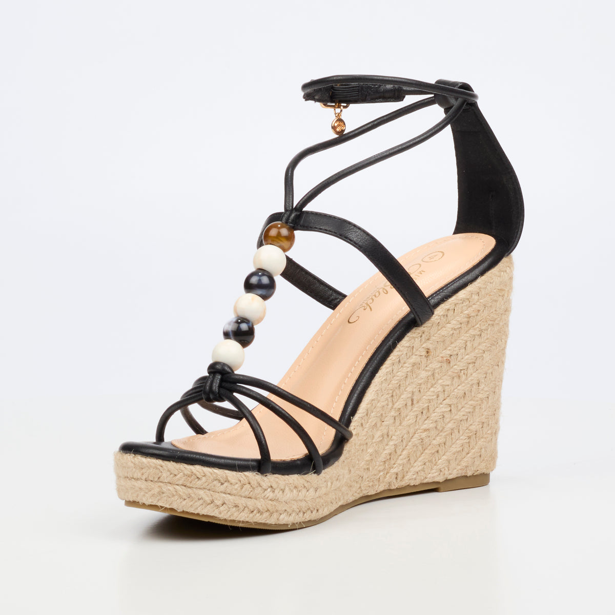 Miss Black Portia 1 High Wedges - Black