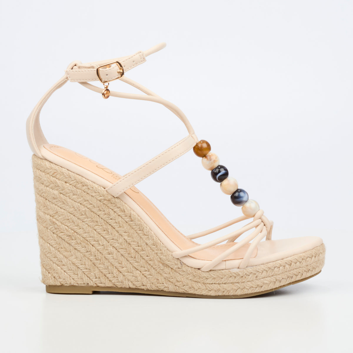 Miss Black Portia 1 High Wedge - Natural