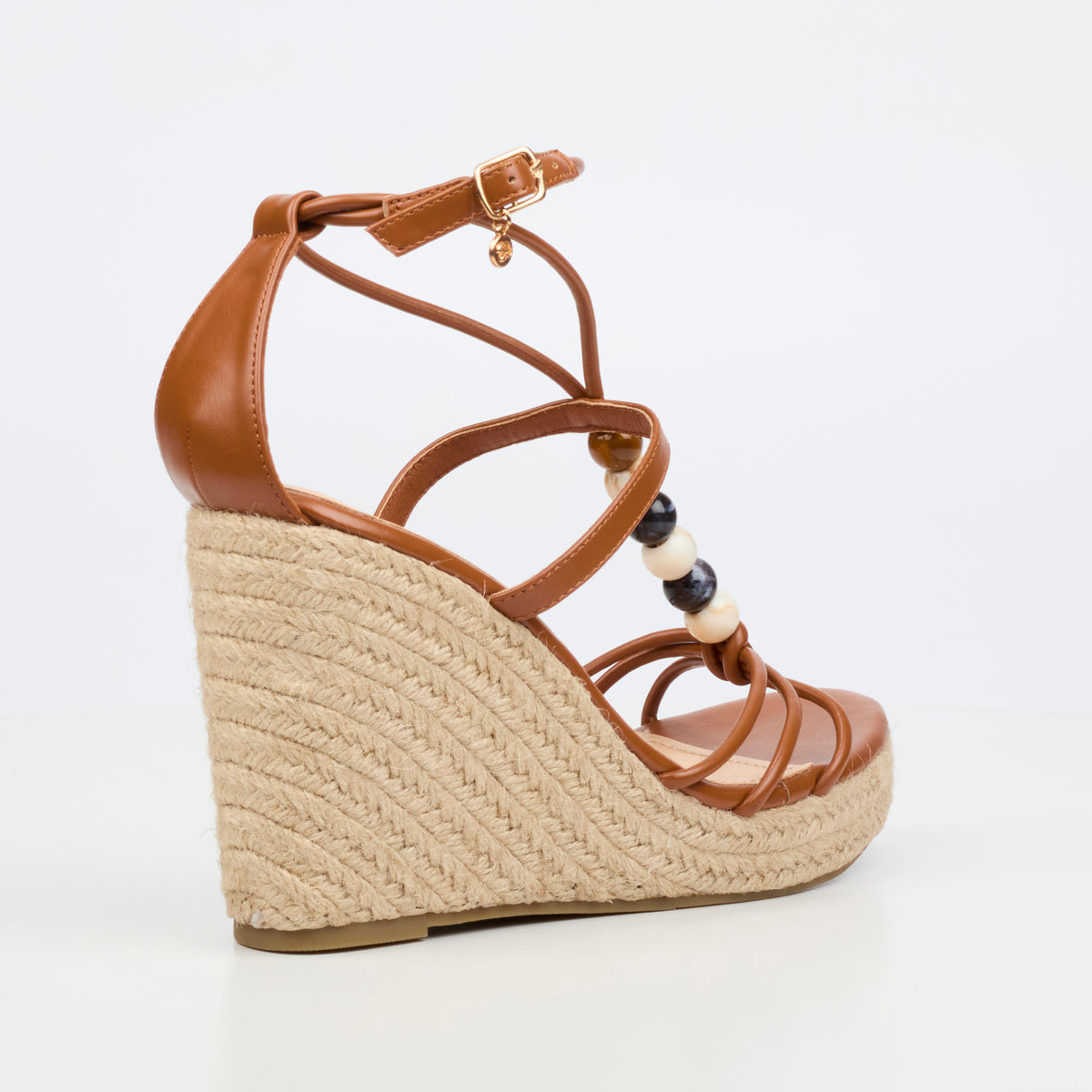 Miss Black Portia 1 High Wedges - Tan
