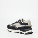 Mazerata Primo 1 Faux Nubuck / Mesh Sneaker - Black footwear Mazerata