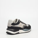 Mazerata Primo 1 Faux Nubuck / Mesh Sneaker - Black footwear Mazerata