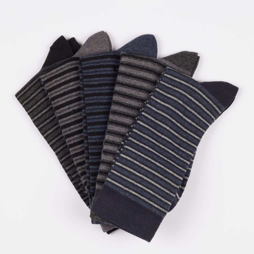 Profast Stripe Cotton Socks - 5 Pack socks External