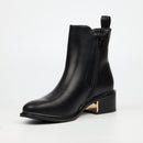 Miss Black Qatar 1 Ankle Boot - Black footwear Miss Black