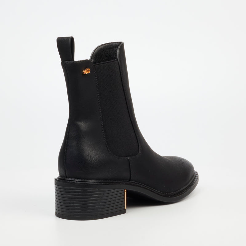 Miss Black Qatar 1 Ankle Boot - Black footwear Miss Black