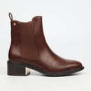 MIss Black Qatar 1 Ankle Boot - Chocolate footwear Miss Black