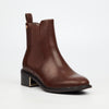 MIss Black Qatar 1 Ankle Boot - Chocolate footwear Miss Black