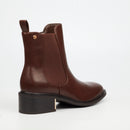 MIss Black Qatar 1 Ankle Boot - Chocolate footwear Miss Black