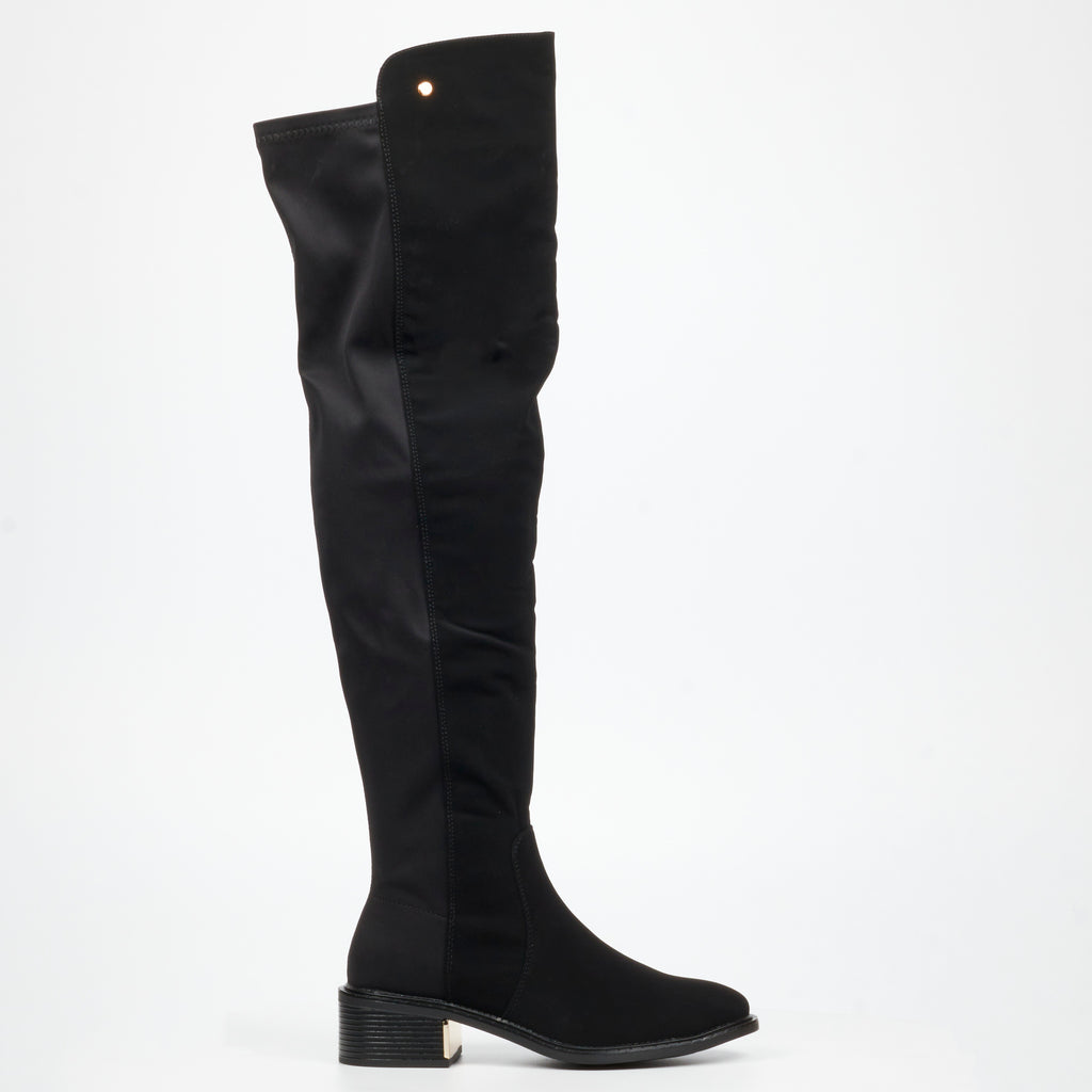 MIss Black Qatar 4 High Boot - Black footwear Miss Black