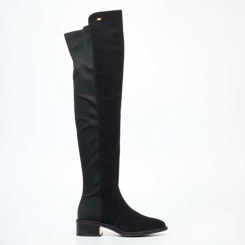 MIss Black Qatar 4 High Boot - Black footwear Miss Black