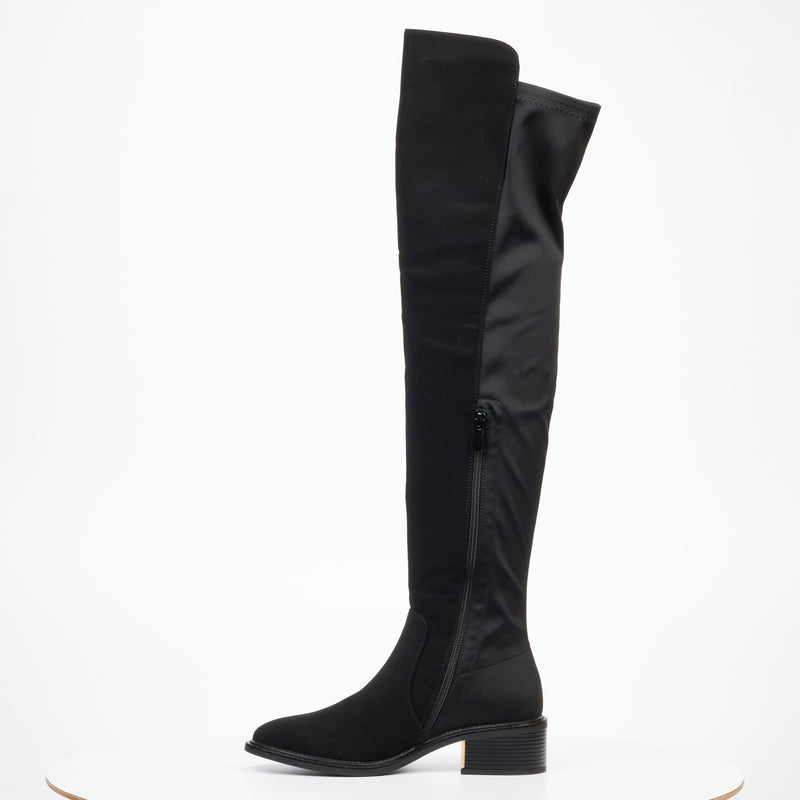 MIss Black Qatar 4 High Boot - Black footwear Miss Black