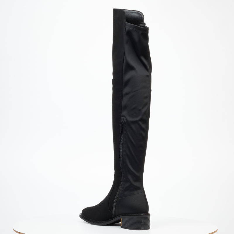 MIss Black Qatar 4 High Boot - Black footwear Miss Black