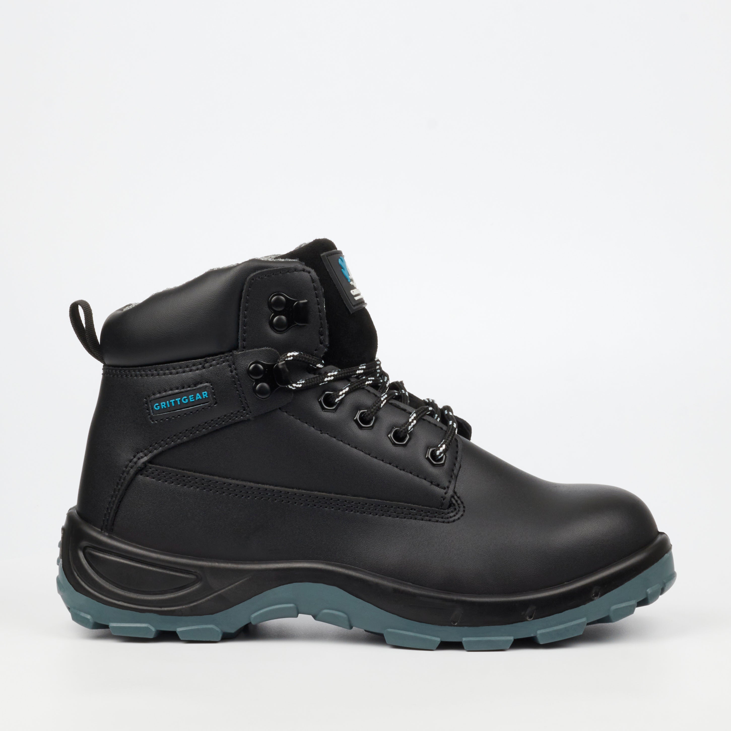 Grittgear Quartz S1P Leather Safety Boot - Black safety Grittgear