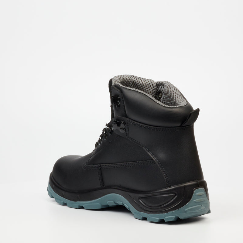 Grittgear Quartz S1P Leather Safety Boot - Black safety Grittgear