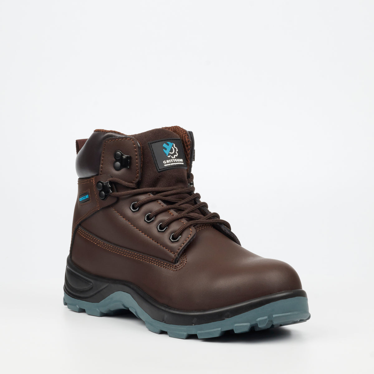 Grittgear Quartz S1P Leather Safety Boot - Chocolate | DC.ONE | DC.ONE