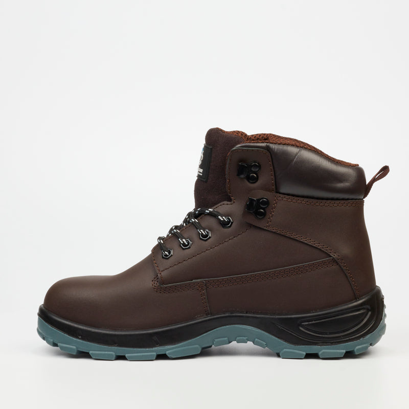 Grittgear Quartz S1P Leather Safety Boot - Chocolate safety Grittgear