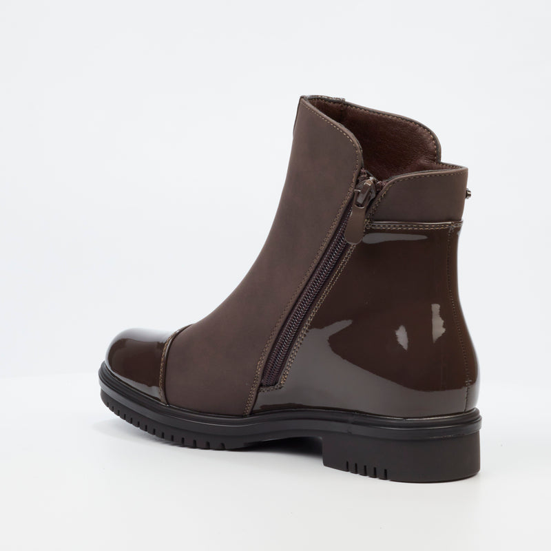 Miss Black Radar 1 Ankle Boot - Chocolate footwear Miss Black   