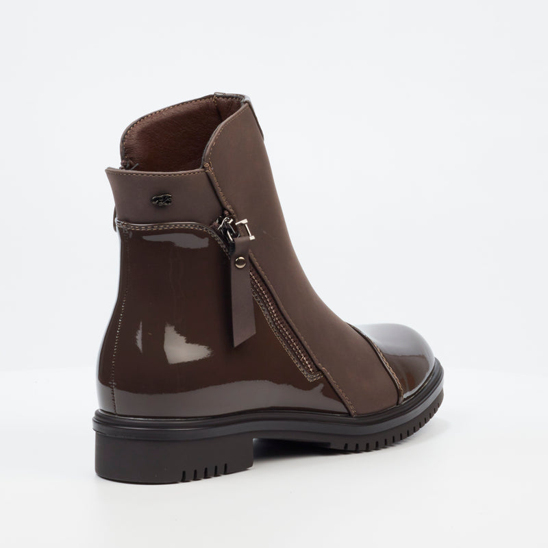 Miss Black Radar 1 Ankle Boot - Chocolate footwear Miss Black