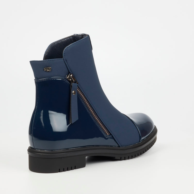 Miss Black Radar 1 Ankle Boot - Navy footwear Miss Black