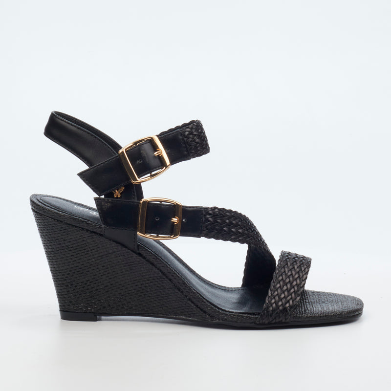 Butterfly Feet Raeleen 1 Wedge - Black footwear Butterfly Feet   