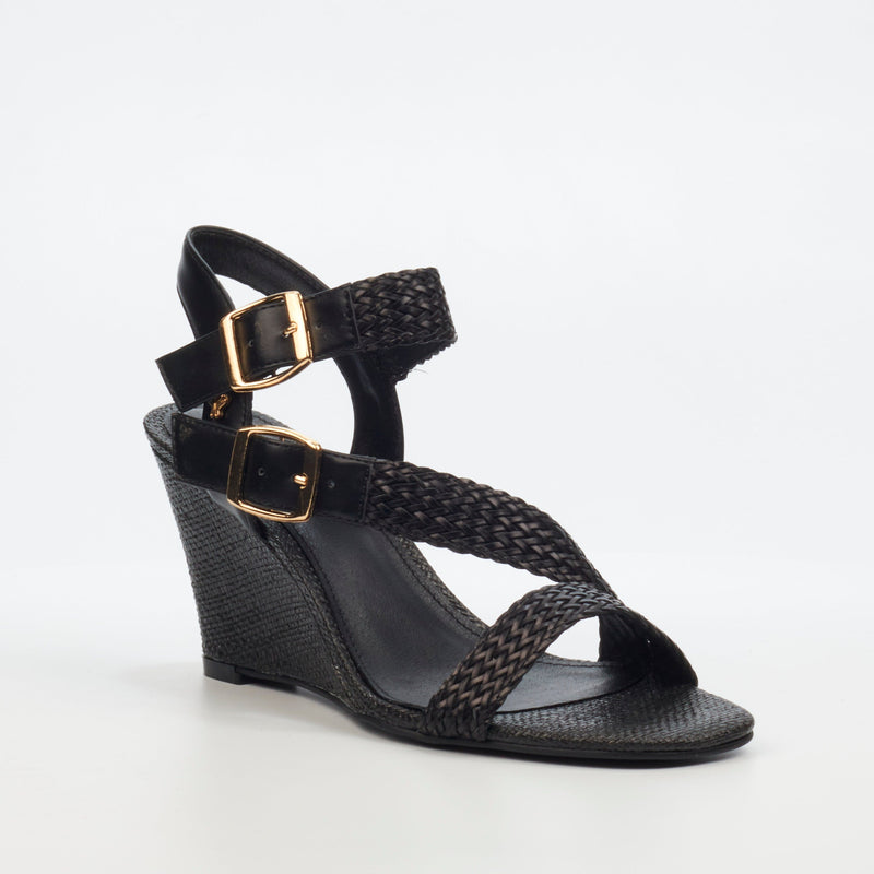 Butterfly Feet Raeleen 1 Wedge - Black footwear Butterfly Feet   