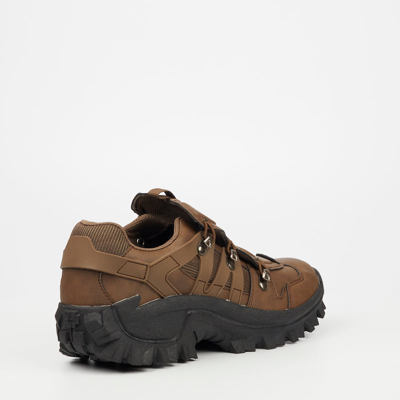 Urbanart Raggered 3 Faux Nubuck Sneaker - Chocolate footwear Urbanart   