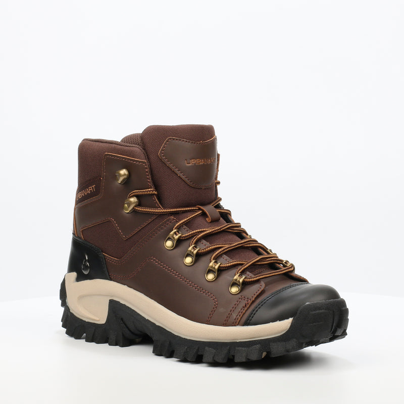 Urbanart Raggered 4 Faux Wax Ankle Boot - Chocolate footwear Urbanart   