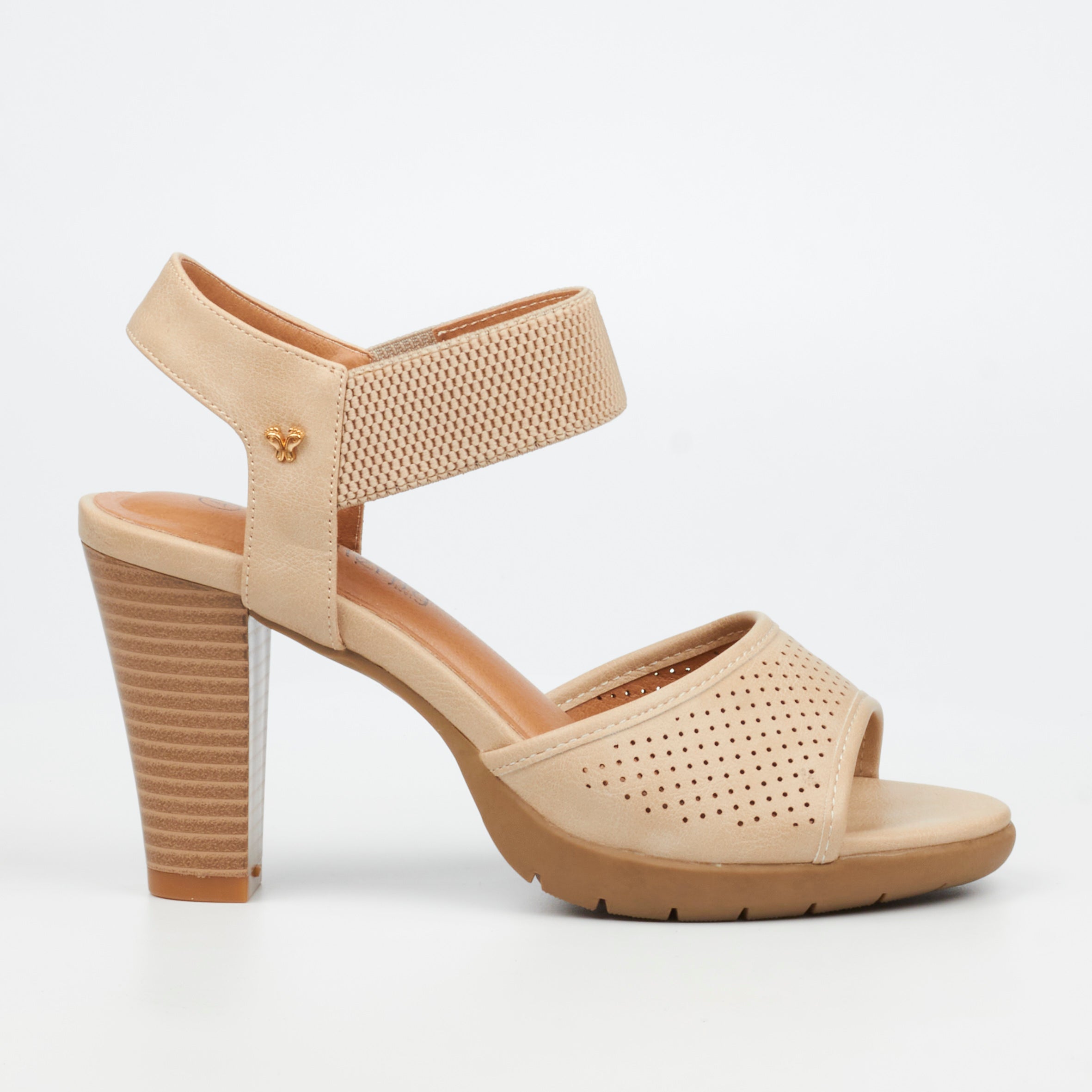 Butterfly Feet Raina 2 Heel - Beige footwear Butterfly Feet