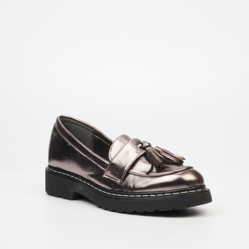 Butterfly Feet Rali 1 Loafer - Pewter footwear Butterfly Feet