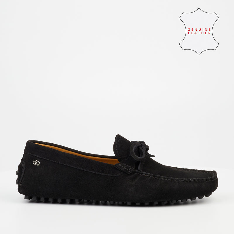 Roberto Morino Ramano 1 Suede Loafer - Black