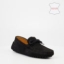 Roberto Morino Ramano 1 Suede Loafer - Black footwear Roberto