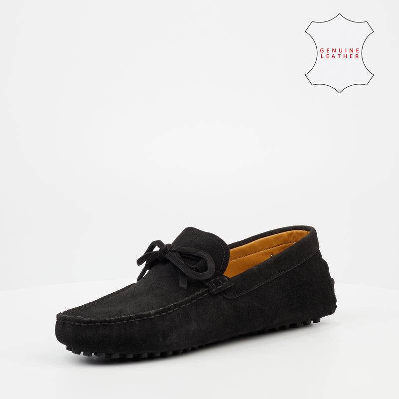Roberto Morino Ramano 1 Suede Loafer - Black