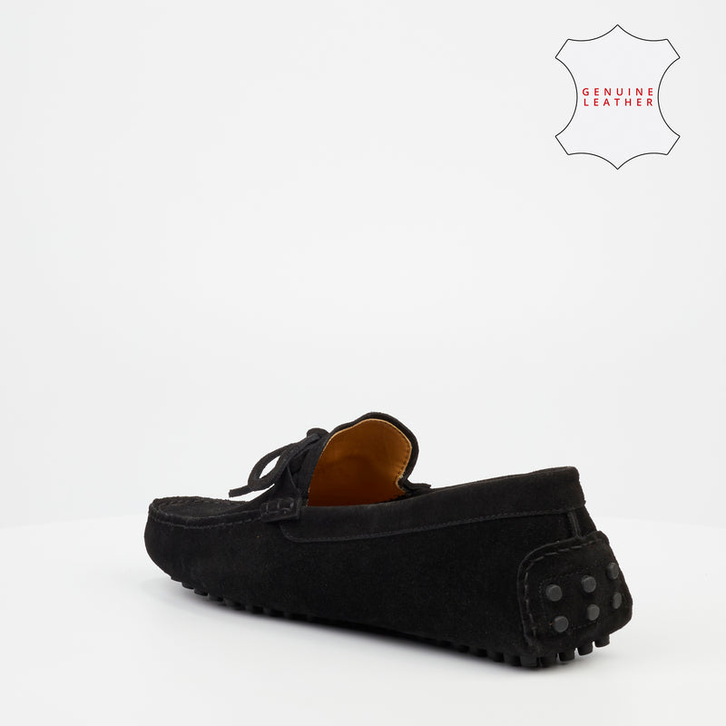 Roberto Morino Ramano 1 Suede Loafer - Black