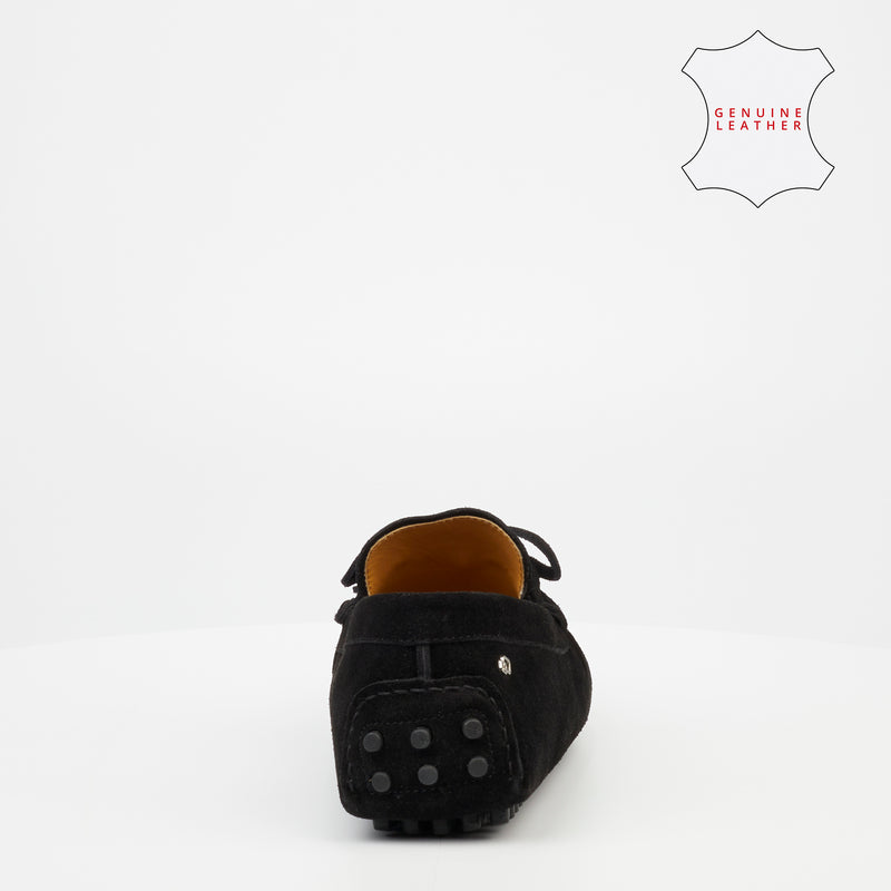 Roberto Morino Ramano 1 Suede Loafer - Black
