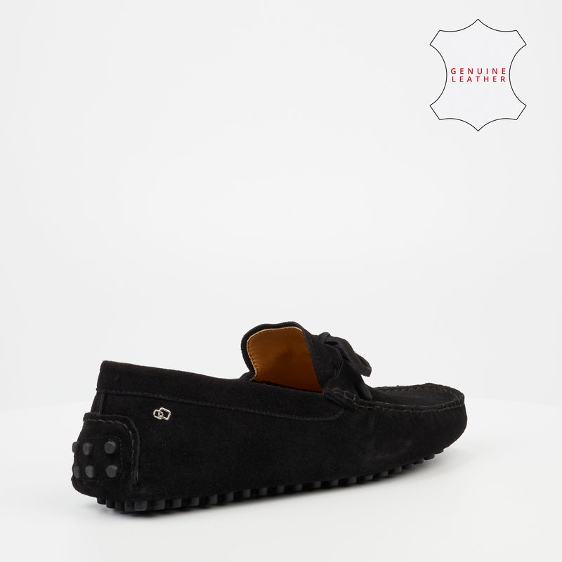 Roberto Morino Ramano 1 Suede Loafer - Black