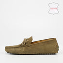 Roberto Morino Ramano 1 Suede Loafer - Olive footwear Roberto